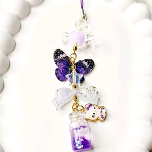 Butterfly Kitty Phone Charm