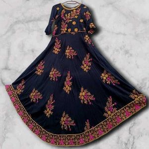 heavy embroidered gowm for women