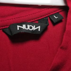 Westside nuon Red Fitted Crop Top In Size L