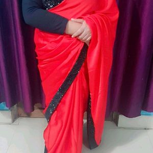 Beautiful red saree