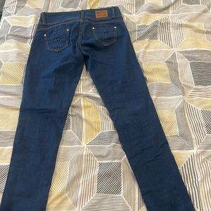 Denim Blue Skinny Jeans For Women