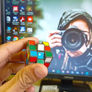 Mini Plastic Rubik's Cubes