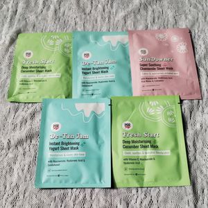 Combo Of 5 Myglamm Sheet Masks