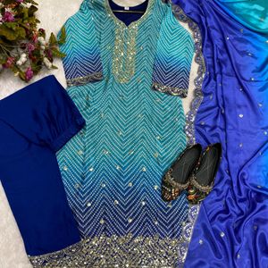 Bandhni Print Kurta Set✨