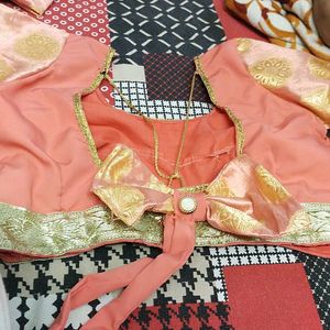 Tailor Stiches Lahanga Choli Without Dupatta