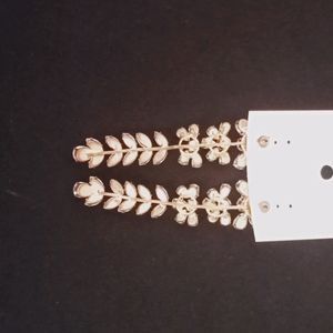 American Diamond Earrings Long