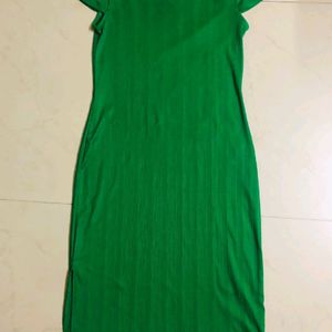 Women Ribbed Branded Dress