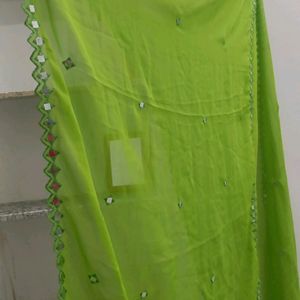 💚 Beautiful Green Dupatta For Festival Season 👍