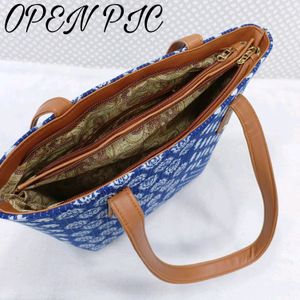 Blue Ikkat Bags