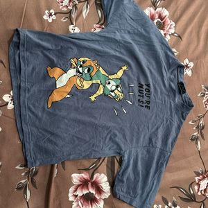 cartoon t-shirt blue color (used only once)