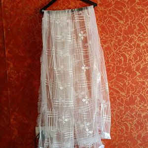 White Net Dupatta