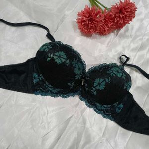 Imported Designer Bra With Shinning Flower