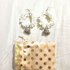 Big Korean Jhumka Indo-western Earrings