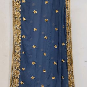 Beautiful Stone Work Dupatta