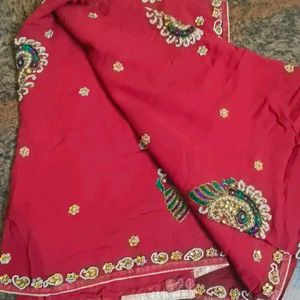 Diwali Offer 500 Only Heavy Red Saree