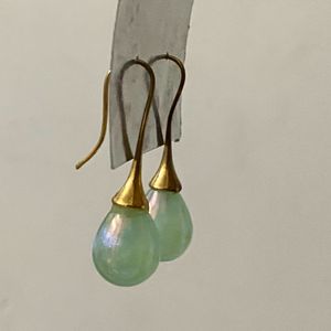 Pastel Green Drop Earrings