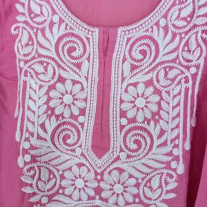 Lucknawi Embroidered chikankari Kurti New