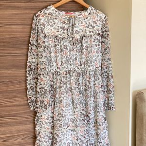 Floral Korean Coquette Dress