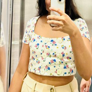 Brand New Zara Floral Top