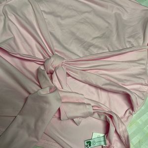 Newme Light Pink Knot Top