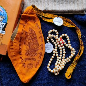 Safed Chandan Jap Mala Rosary With Gomukhi