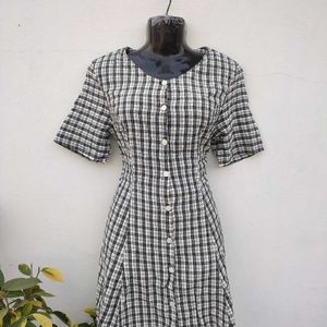 Made In France Checked Dress