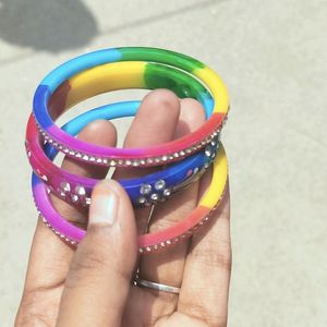 🌈Multicolor Beautiful Bangles ✨