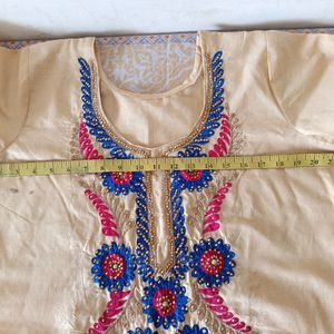 Kurti With Afghani Salwar And Dupatta