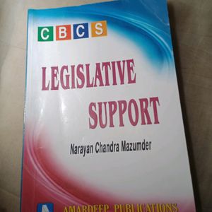 Legislative Support By Narayan Chandra Mazumder