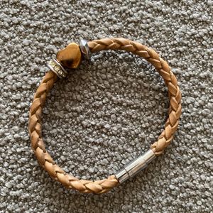 Fossil leather magnetic Unisex Bracelet