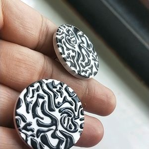 Zebra Print Earing