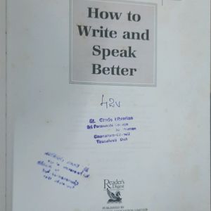 How To Write And Speak Better.