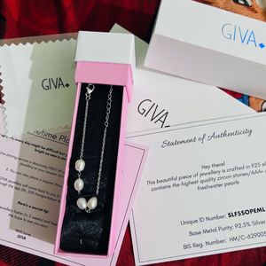 GIVA 925 Silver Pearl Bracelet