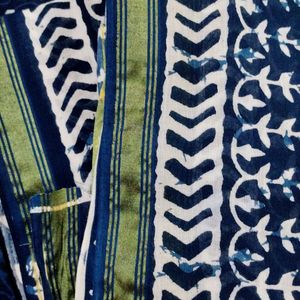 New Indigo Pure Cotton Saree 2