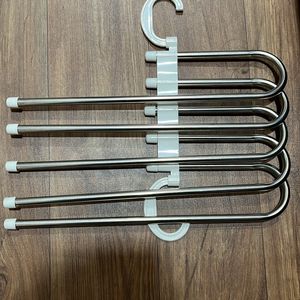 2 Pieces- 5 In One Stainless Steel Foldable Hanger