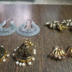 pack of 4 earrings which are unused and in good condition