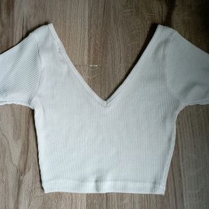 White Crop Top