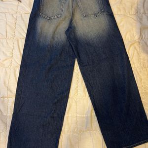 Vintage reverse front dirty mud dyed jeans