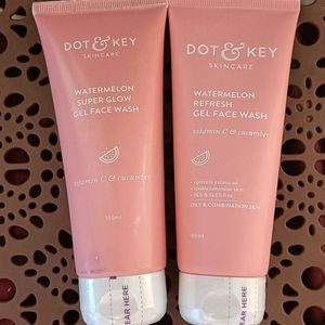 Dot & Key Combo Of Watermelon Gel Face Wash