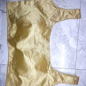 Golden Blouse With Sleeves