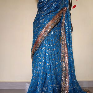 New Designer all over work saree