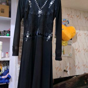 Black Abaya With Dupatta