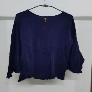 Crepe Butterfly Sleeves Top