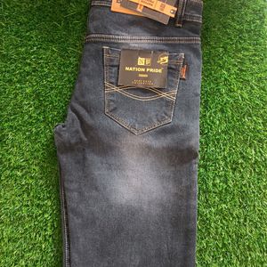 Men's Dark Blue Denim Jeans For Festival