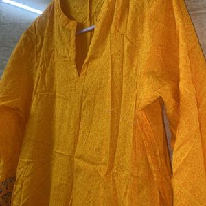 Mustard yellow Kurta