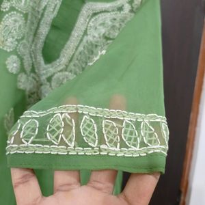 Chikankari Kurta With Lining