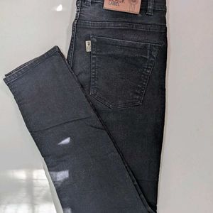 Men's Charcoal Slim Fit Jeans (32)