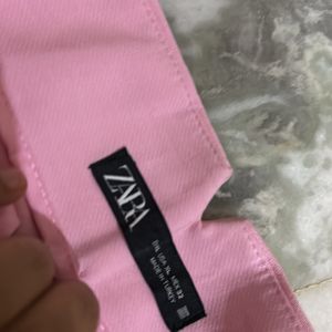 Zara Infamous High Waisted Trouser- Bubble Gum