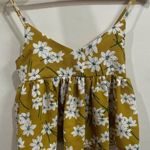 Cami Mustard Top