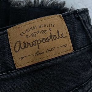 Aeropostale brand charcoal ribbed shorts